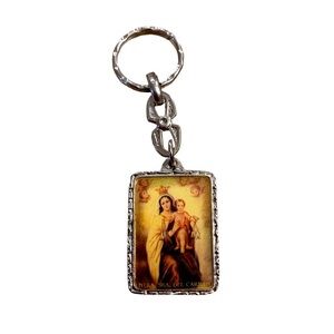 Keychain | Religious Catholic Christian Faith Prayer New Virgen Del Carmen